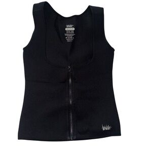 Nicole Miller Black Zip-Up Sport Vest size Medium